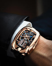 Jacob & Co. Black & Rose Gold Watch For Men