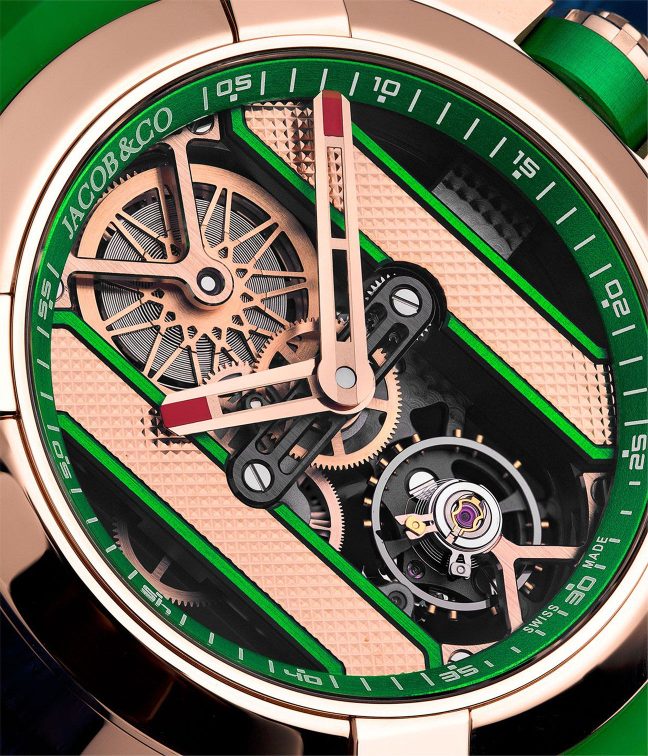 Jacob & Co. Epic X Bridges Rose Gold (Green)