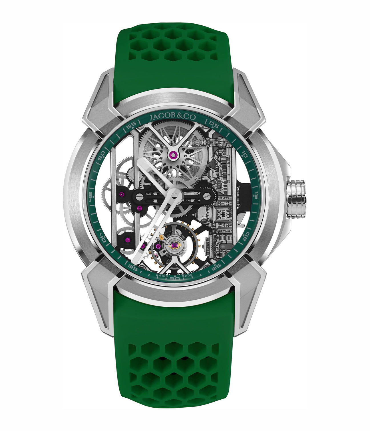 Jacob & Co. Epic X Titanium Green Neoralithe Inner Ring (Wonders of India Edition)