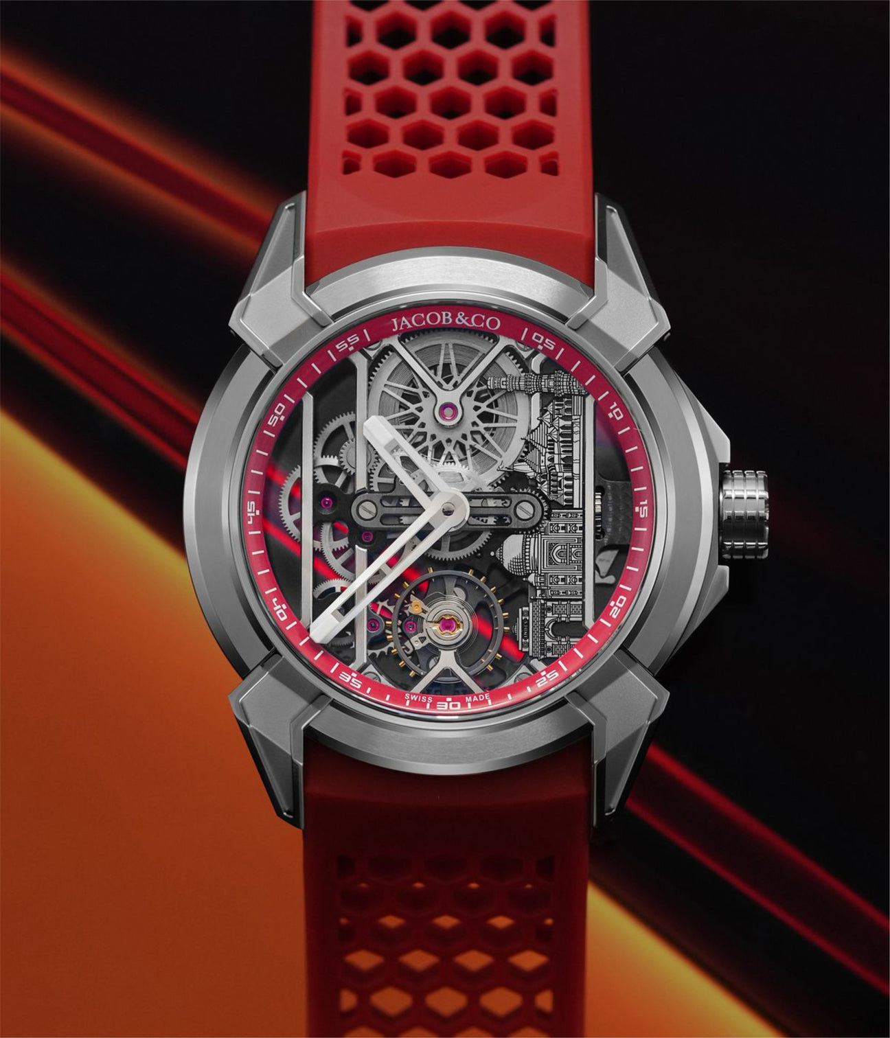 Jacob & Co. Epic X Titanium Red Neoralithe Inner Ring (Wonders of India Edition)